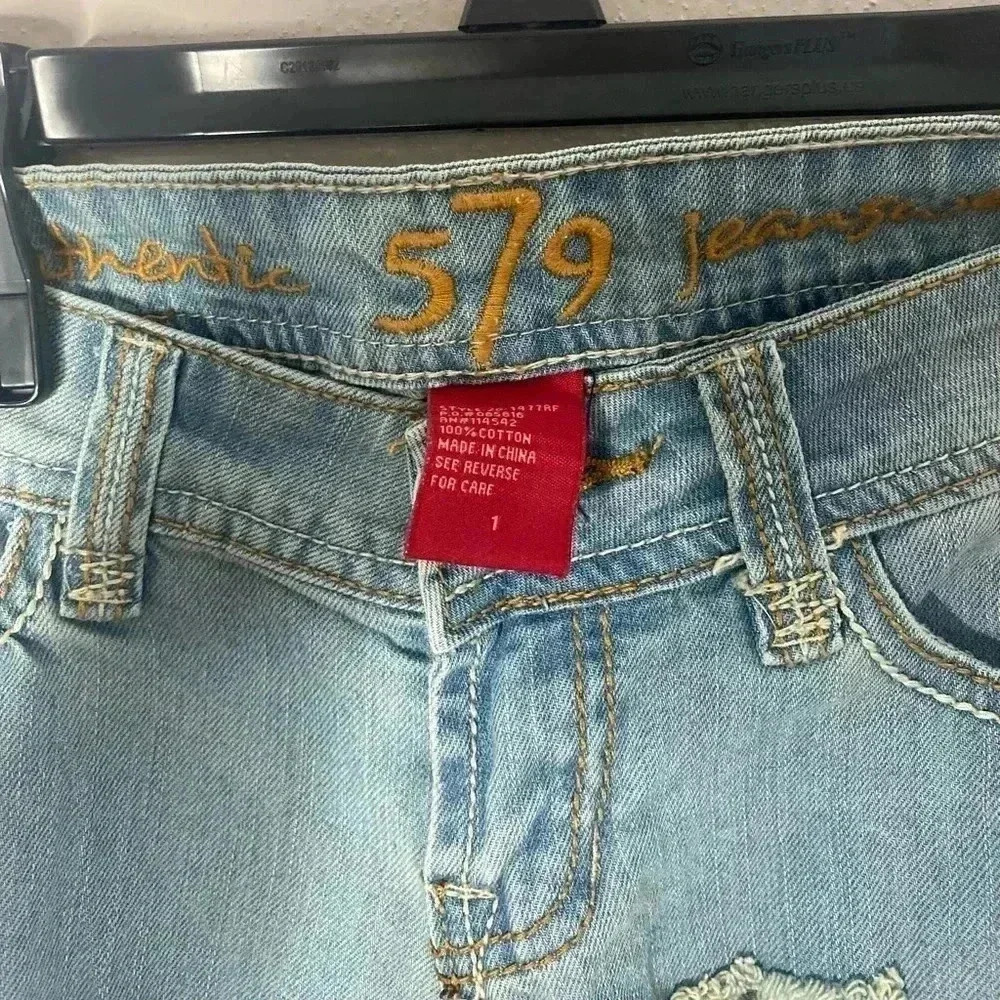 Ripped light blue skinny jeans - Picture 3 of 5